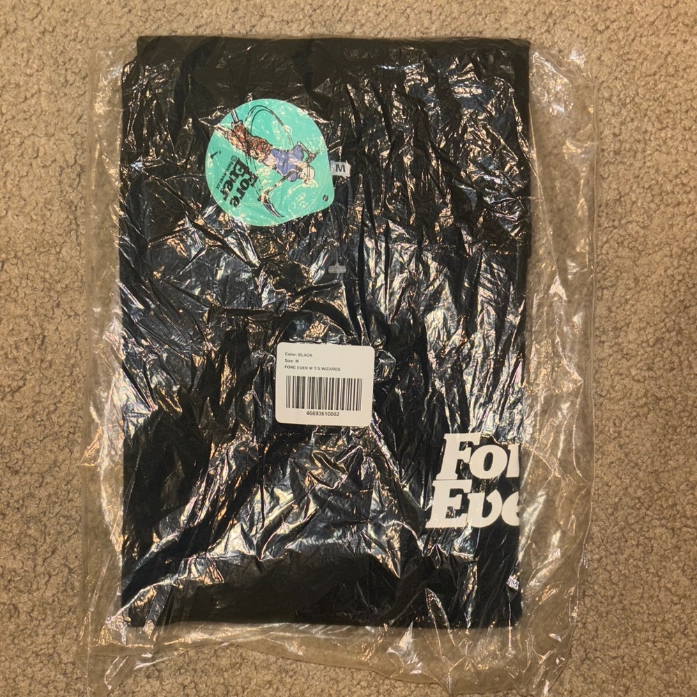 Wizards of the back 9 tshirt (same design as shown shirt but in black & white)